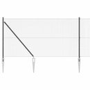 Svejset trådhegn med spidser 25 x 1,2 m PVC-belagt Stål Grå