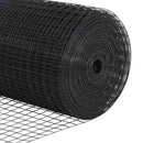 Svejset trådhegn med spidser 25 x 1,4 m PVC-belagt Stål Grå