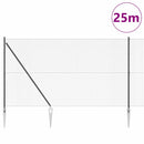 Svejset trådhegn med spidser 25 x 1,5 m PVC-belagt Stål Grå