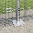 Svejset Trådhegn med Betonsokkel 10 x 0,4 m Galvaniseret stål