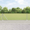 Svejset Trådhegn med Betonsokkel 10 x 0,6 m Galvaniseret stål