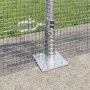 Svejset Trådhegn med Betonsokkel 10 x 0,8 m Galvaniseret stål