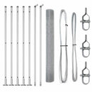 Svejset Trådhegn med Betonsokkel 10 x 1,2 m Galvaniseret stål