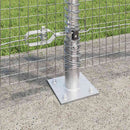Svejset Trådhegn med Betonsokkel 10 x 1,2 m Galvaniseret stål