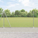 Svejset Trådhegn med Betonsokkel 10 x 1,2 m Galvaniseret stål