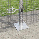 Svejset Trådhegn med Betonsokkel 10 x 1,4 m Galvaniseret stål
