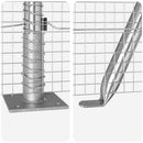 Svejset Trådhegn med Betonsokkel 10 x 1,4 m Galvaniseret stål