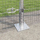 Svejset Trådhegn med Betonsokkel 10 x 1,4 m Galvaniseret stål