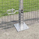 Svejset Trådhegn med Betonsokkel 25 x 0,6 m Galvaniseret stål