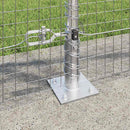 Svejset Trådhegn med Betonsokkel 25 x 0,8 m Galvaniseret stål