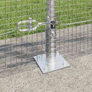 Svejset Trådhegn med Betonsokkel 25 x 1 m Galvaniseret stål
