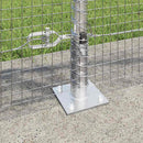 Svejset Trådhegn med Betonsokkel 25 x 1 m Galvaniseret stål