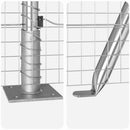Svejset Trådhegn med Betonsokkel 25 x 1 m Galvaniseret stål