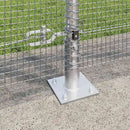 Svejset Trådhegn med Betonsokkel 25 x 1,2 m Galvaniseret stål