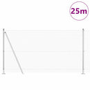 Svejset Trådhegn med Betonsokkel 25 x 1,2 m Galvaniseret stål