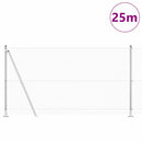 Svejset Trådhegn med Betonsokkel 25 x 1,2 m Galvaniseret stål