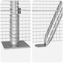 Svejset Trådhegn med Betonsokkel 25 x 1,4 m Galvaniseret stål