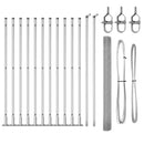 Svejset Trådhegn med Betonsokkel 25 x 1,6 m Galvaniseret stål