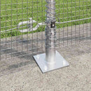 Svejset Trådhegn med Betonsokkel 50 x 1,2 m Galvaniseret stål