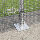 Svejset Trådhegn med Betonsokkel 50 x 1,5 m Galvaniseret stål