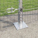 Svejset Trådhegn med Betonsokkel 50 x 1,5 m Galvaniseret stål