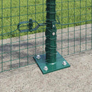 Svejset Trådhegn med Betonsokkel 10 x 1 m PVC-belagt stål Grøn