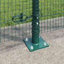 Svejset Trådhegn med Betonsokkel 10 x 1,2 m PVC-belagt stål