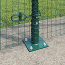 Svejset Trådhegn med Betonsokkel 10 x 1,5 m PVC-belagt stål