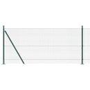 Svejset Trådhegn med Betonsokkel 25 x 1 m PVC-belagt stål Grøn