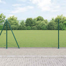Svejset Trådhegn med Betonsokkel 25 x 1,2 m PVC-belagt stål