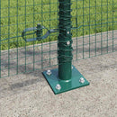 Svejset Trådhegn med Betonsokkel 25 x 1,2 m PVC-belagt stål