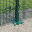 Svejset Trådhegn med Betonsokkel 25 x 1,4 m PVC-belagt stål