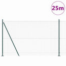 Svejset Trådhegn med Betonsokkel 25 x 1,4 m PVC-belagt stål