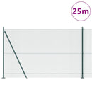 Svejset Trådhegn med Betonsokkel 25 x 1,6 m PVC-belagt stål
