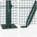 Svejset Trådhegn med Betonsokkel 25 x 1,6 m PVC-belagt stål