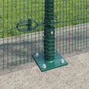 Svejset Trådhegn med Betonsokkel 50 x 1 m PVC-belagt stål Grøn