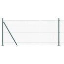 Svejset Trådhegn med Betonsokkel 50 x 1 m PVC-belagt stål Grøn