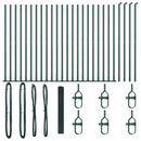 Svejset Trådhegn med Betonsokkel 50 x 1,2 m PVC-belagt stål