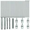 Svejset Trådhegn med Betonsokkel 50 x 1,4 m PVC-belagt stål