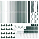 Svejset Trådhegn med Betonsokkel 50 x 1,4 m PVC-belagt stål
