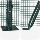Svejset Trådhegn med Betonsokkel 100 x 0,8 m PVC-belagt stål
