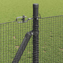 Svejset Trådhegn med Betonsokkel 10 x 0,8 m PVC-belagt stål Grå