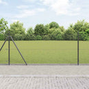 Svejset Trådhegn med Betonsokkel 10 x 1 m PVC-belagt stål Grå