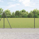 Svejset Trådhegn med Betonsokkel 10 x 1,2 m PVC-belagt stål Grå