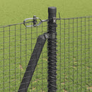 Svejset Trådhegn med Betonsokkel 10 x 1,2 m PVC-belagt stål Grå