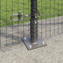 Svejset Trådhegn med Betonsokkel 10 x 1,4 m PVC-belagt stål Grå