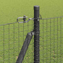 Svejset Trådhegn med Betonsokkel 10 x 1,4 m PVC-belagt stål Grå