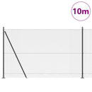 Svejset Trådhegn med Betonsokkel 10 x 1,5 m PVC-belagt stål Grå