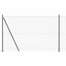 Svejset Trådhegn med Betonsokkel 10 x 1,5 m PVC-belagt stål Grå