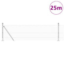 Svejset Trådhegn med Betonsokkel 25 x 0,5 m PVC-belagt stål Grå